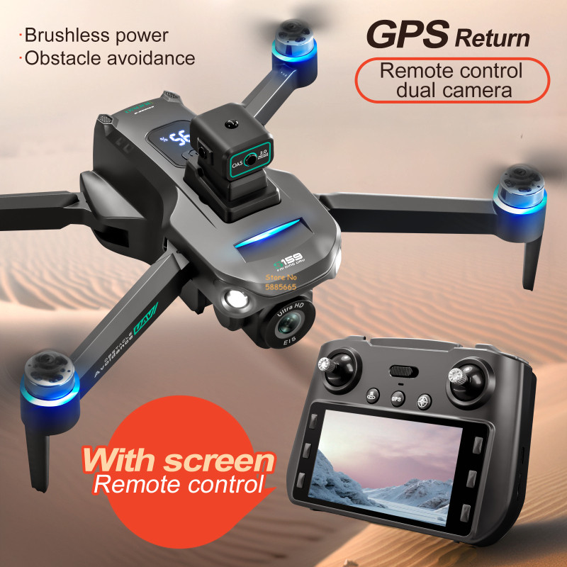 Drone Controller Screen - 8K double caméra 5G WIFI FPV