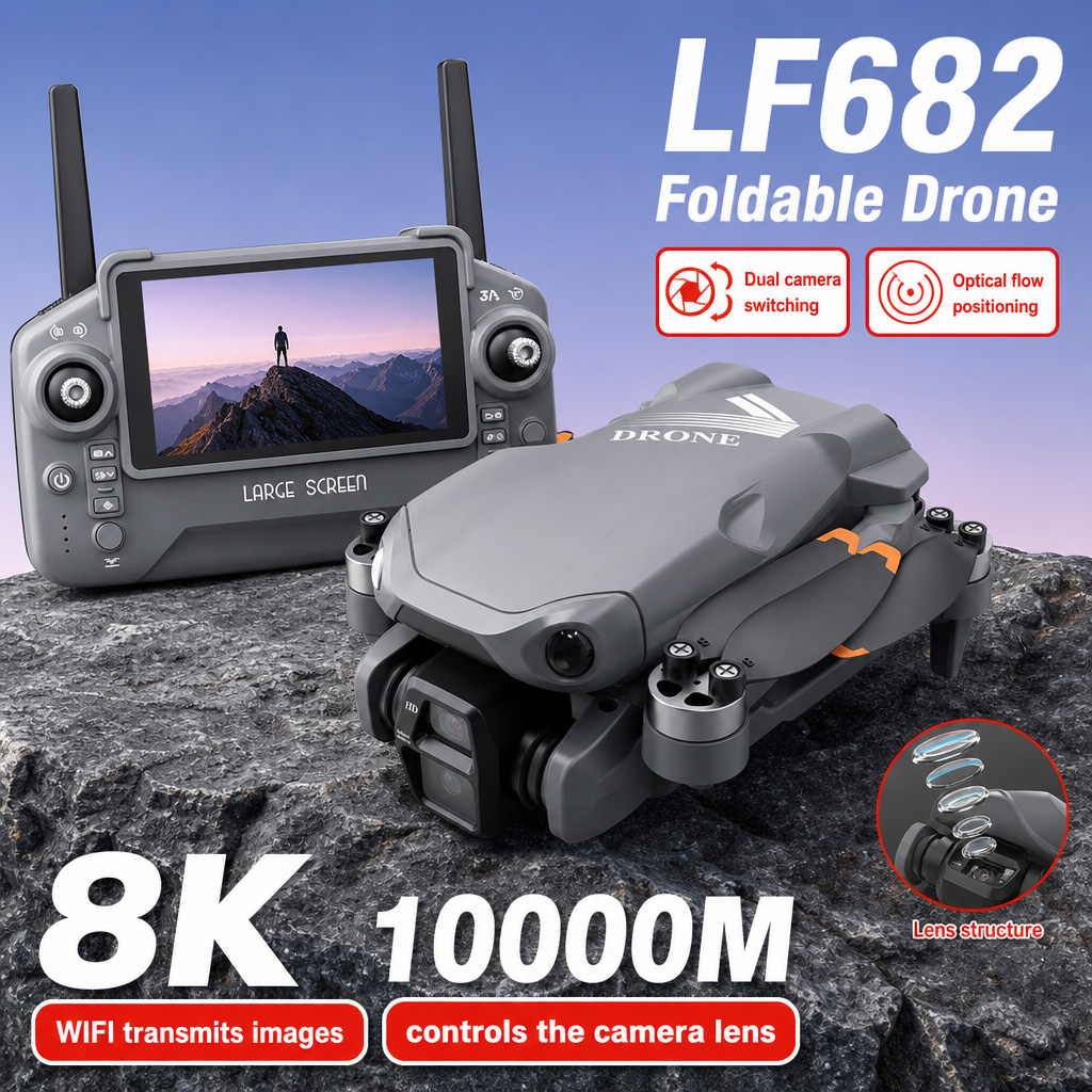 Drone Controller Screen - Drone photo aérien LF682 8K HD