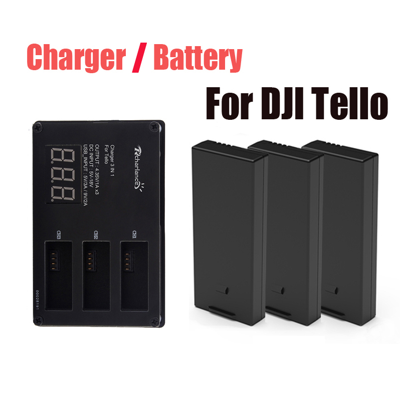 Drone Power Bank - Batterie d'origine DJI Tello/chargeur de batterie