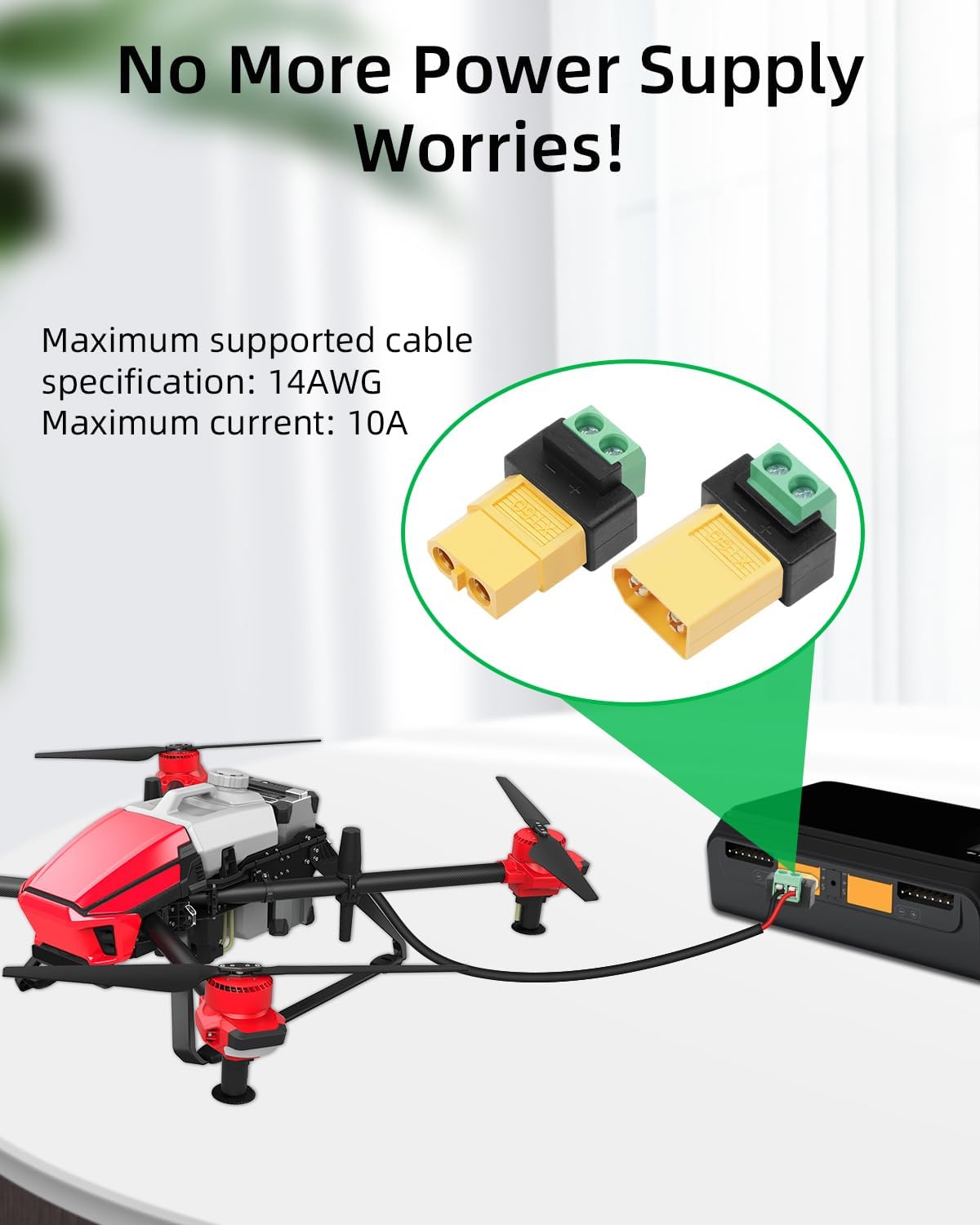Drone Solar Charger - Adaptateur de conversion XT60 sans soudure