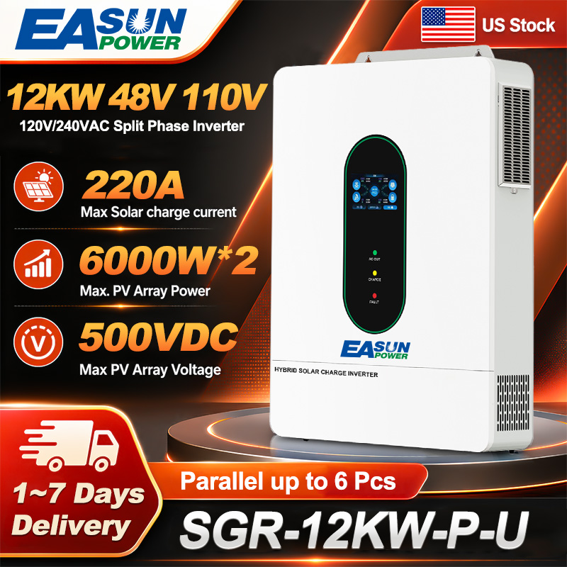 Drone Solar Charger - EASUN US 12KW 12000W Onduleur Solaire