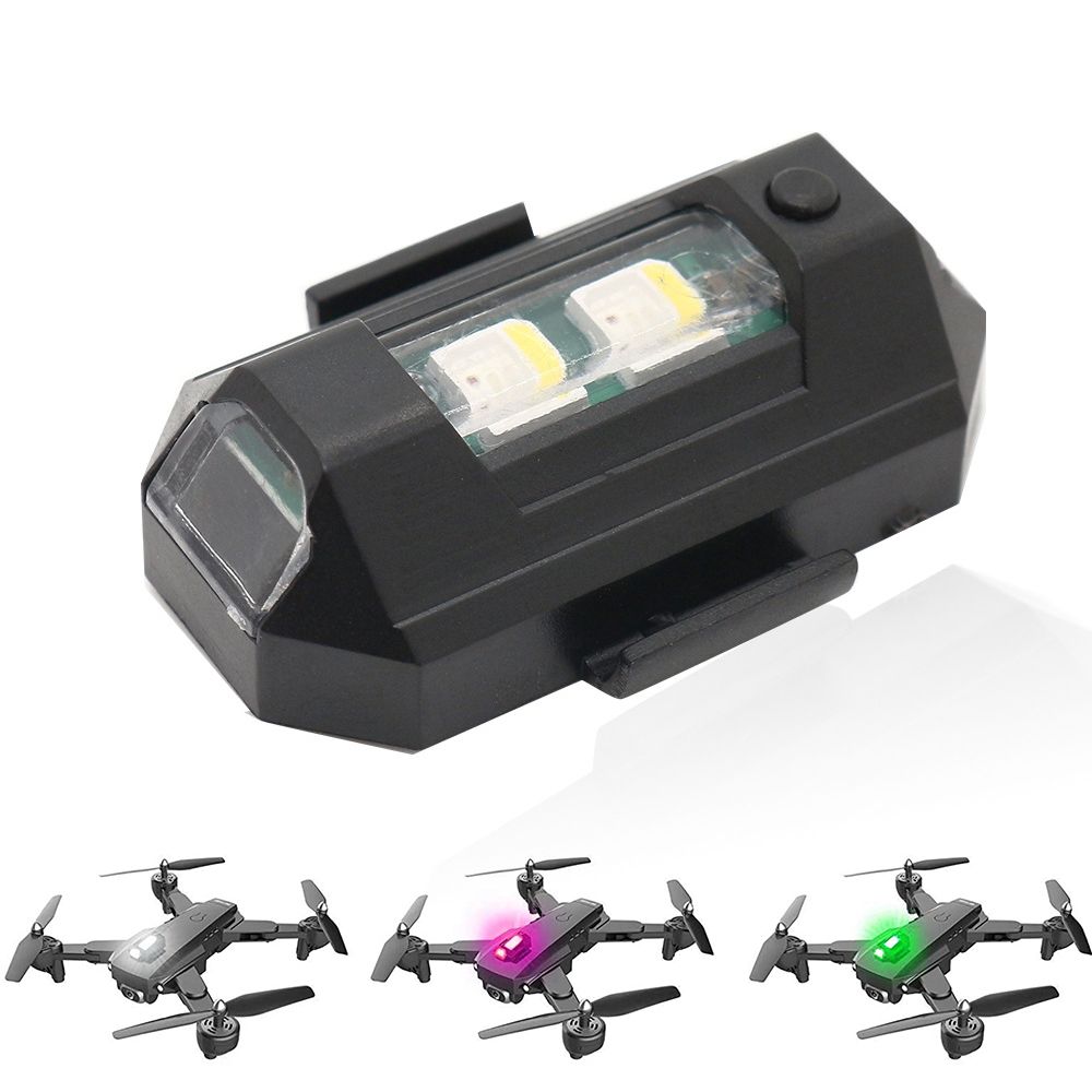 Drone Strobe Light - Feu d'avertissement LED RGB pour moto