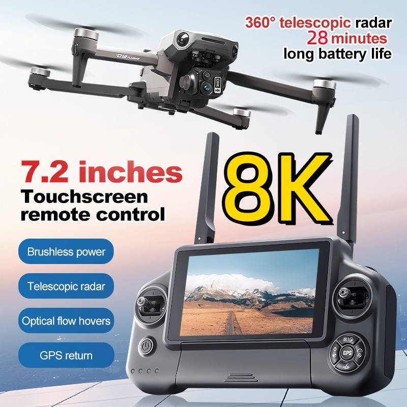 Drone RC Quadricoptère 8K avec - Drone Controller Screen avis et prix