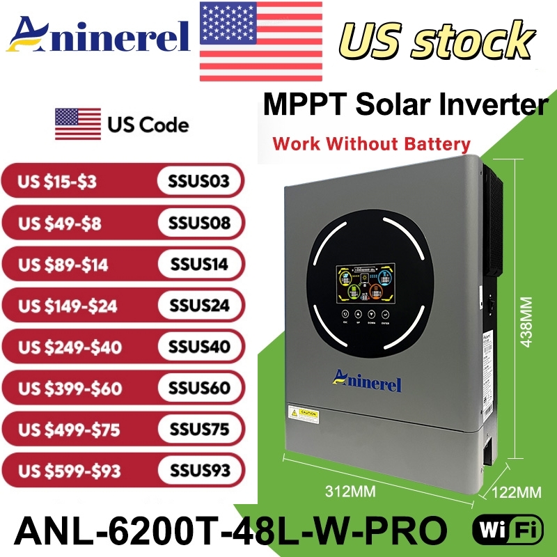 Aninerel 6.2KW 48V onduleur so - Drone Solar Charger avis et prix
