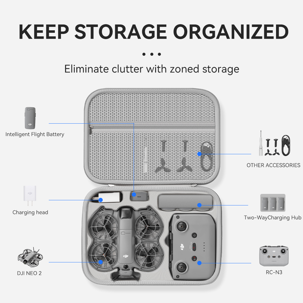 XFJI – sac de rangement de voy - Drone Hard Shell Case avis et prix