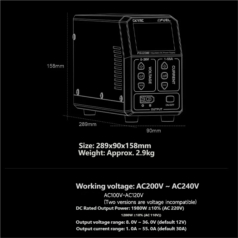 Alimentation CC réglable SKYRC - Drone Battery Charger avis et prix