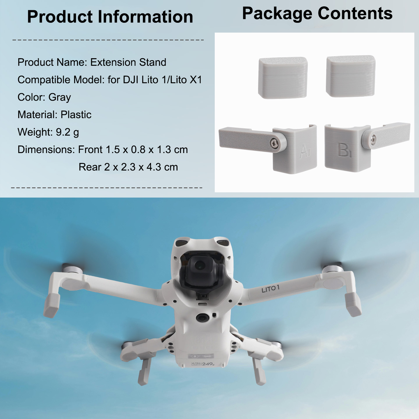 Extension de train d'atterriss - Drone Landing Pad avis et prix